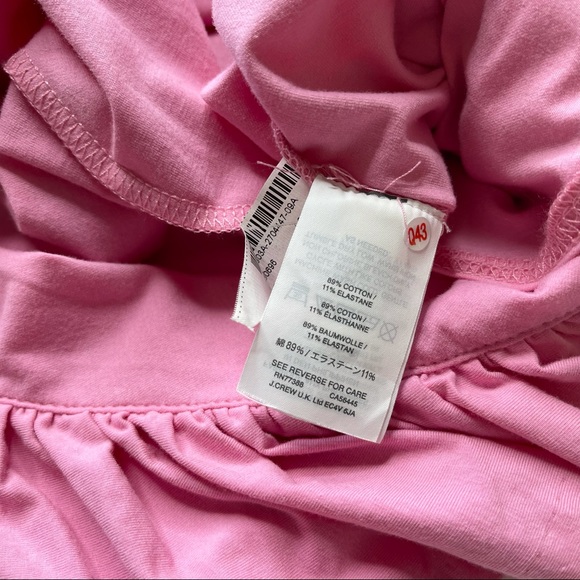 J. Crew Pink Ruffle Bodysuit Style H3685 Medium - Picture 7 of 10